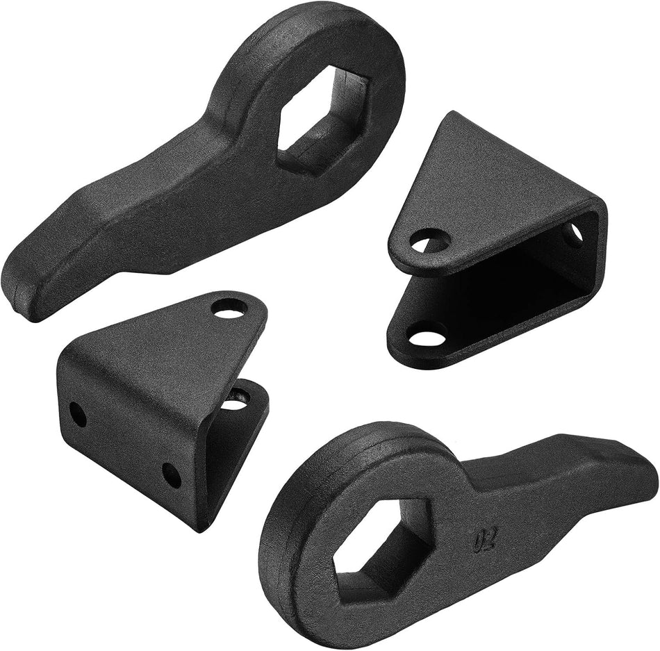 BDFHYK 1-3 inch Leveling Lift Kits Compatible with Chevrolet Silverado Compatible with GMC Sierra 2500HD 3500HD, 1-3 inch Torsion Bars Key for 2001-2010 Silverado Sierra, 8 Lug Models Suspension Only