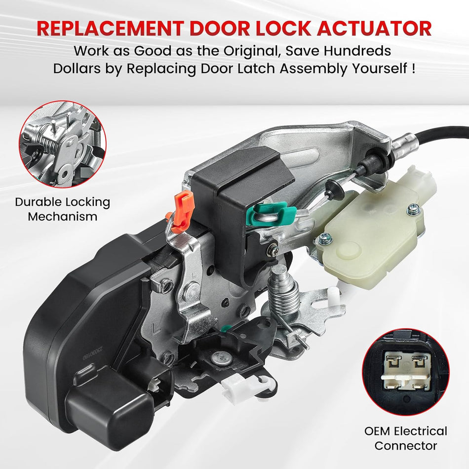 SYRAEL 931-749 Power Door Latch Lock Actuator Front Left Driver Side Compatible with Dodge Chenger Coupe 2011 2012 2013 2014 Replace OE 68064403AF 68064403AB 68064403AC 68064403AD 68064403AE