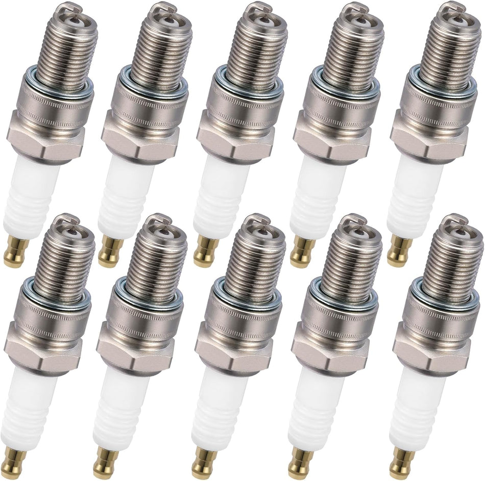 BDFHYK 5722 Iridium Spark Plugs Compatible with Honda compatible with Yamaha for Kawasaki for Harley-Davidson Universal Motorcycle Spark Plugs for BR9ES Set of 10