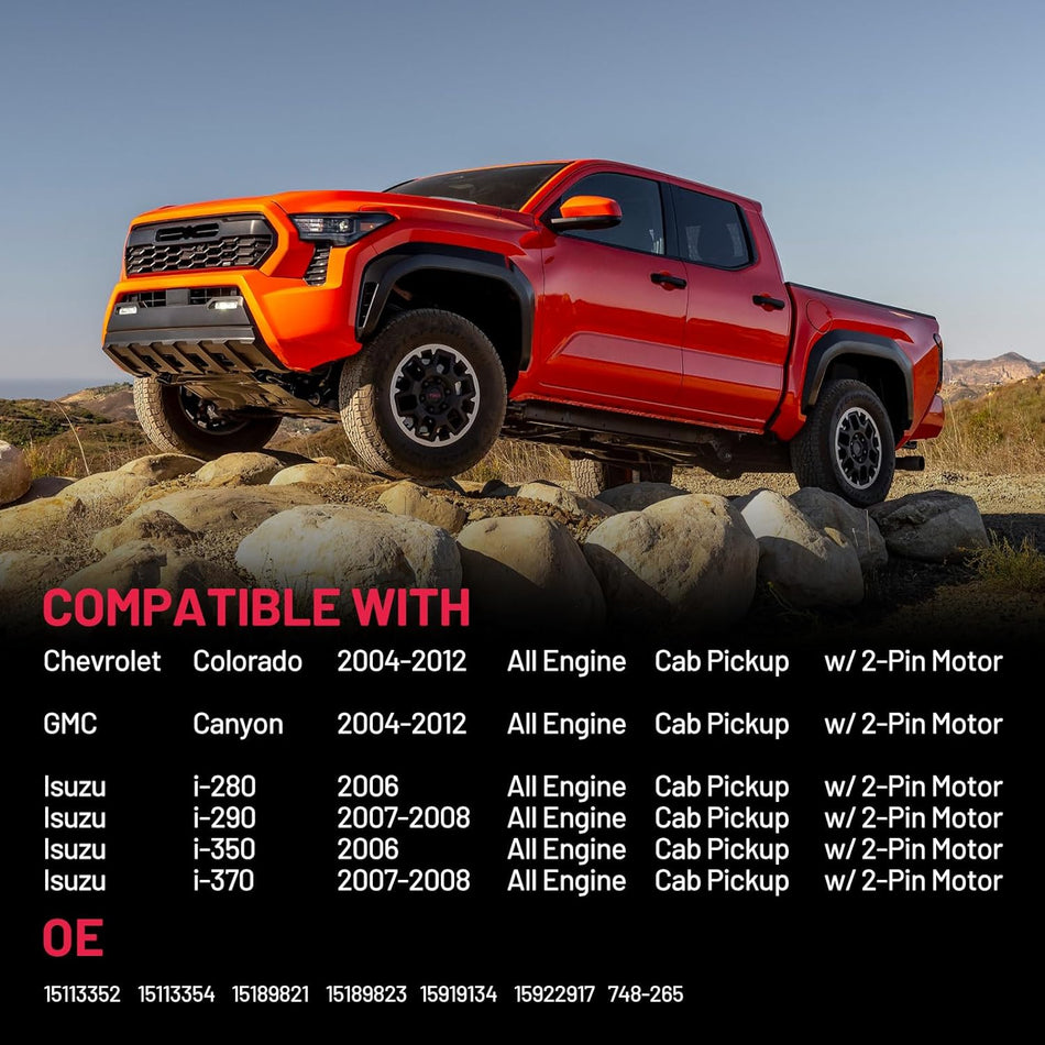 748-265 Power Window Regulator with Motor Rear Right Compatible with Chevrolet Colorado, Compatible with GMC Canyon, Compatible with Isuzu i-280 i-290, Compatible with Isuzu i-350 i-370