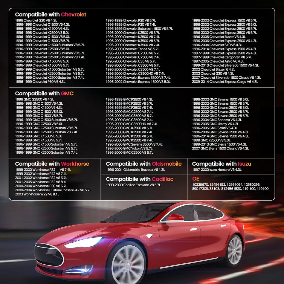 BDFHYK 38103 Belt Tensioner Assembly with Pulley Compatible with 1996-2014 Chevrolet GMC Workhorse(Custom Chassis) Cadillac Isuzu,Tensioner pulley Replacement ??89017309 10239670 419100