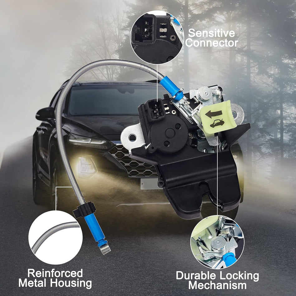 SYERAL Tailgate Lock Actuator 81230-C1010 Power Door Latch Lock Compatible with Hyundai Sonata 2015 2016 2017 81230C1010