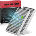 BDFHYK 2PC CF11777 Cabin Air Filter with Activated Carbon for Jeep Wrangler 2011 V6 3.8L, 2018 JK V6 3.6L, 2012-2017 V6 3.6L