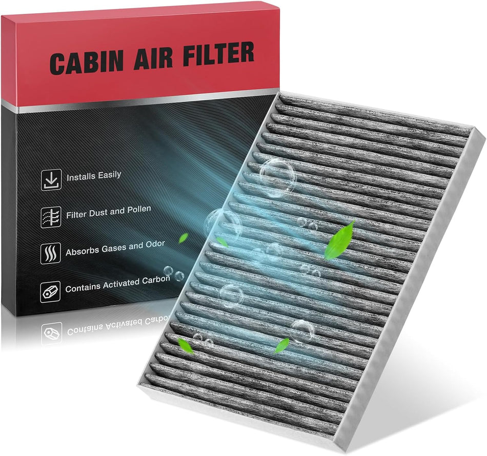 BDFHYK CF11663 Cabin Air Filter with Activated Carbon Compatible with Buick Enclave 2008-2017, Compatible with Chevy Traverse 2009-2017, compatible with GMC Acadia Limited/Acadia, 1PCS