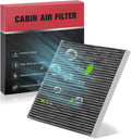 BDFHYK Cabin Air Filter with Activated Carbon for Nissan Quest 2011-2017, Maxima/Murano 2009-2014, Altima 2007-2012, CF11173