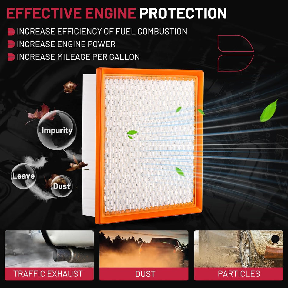 BDFHYK CA10755 Engine Air Filter and CF10285 Cabin Air Filter Compatible with Toyota Avalon Camry Highlander Sienna, Compatible with Lexus ES350 NX200t NX300 RX350, 2PCS