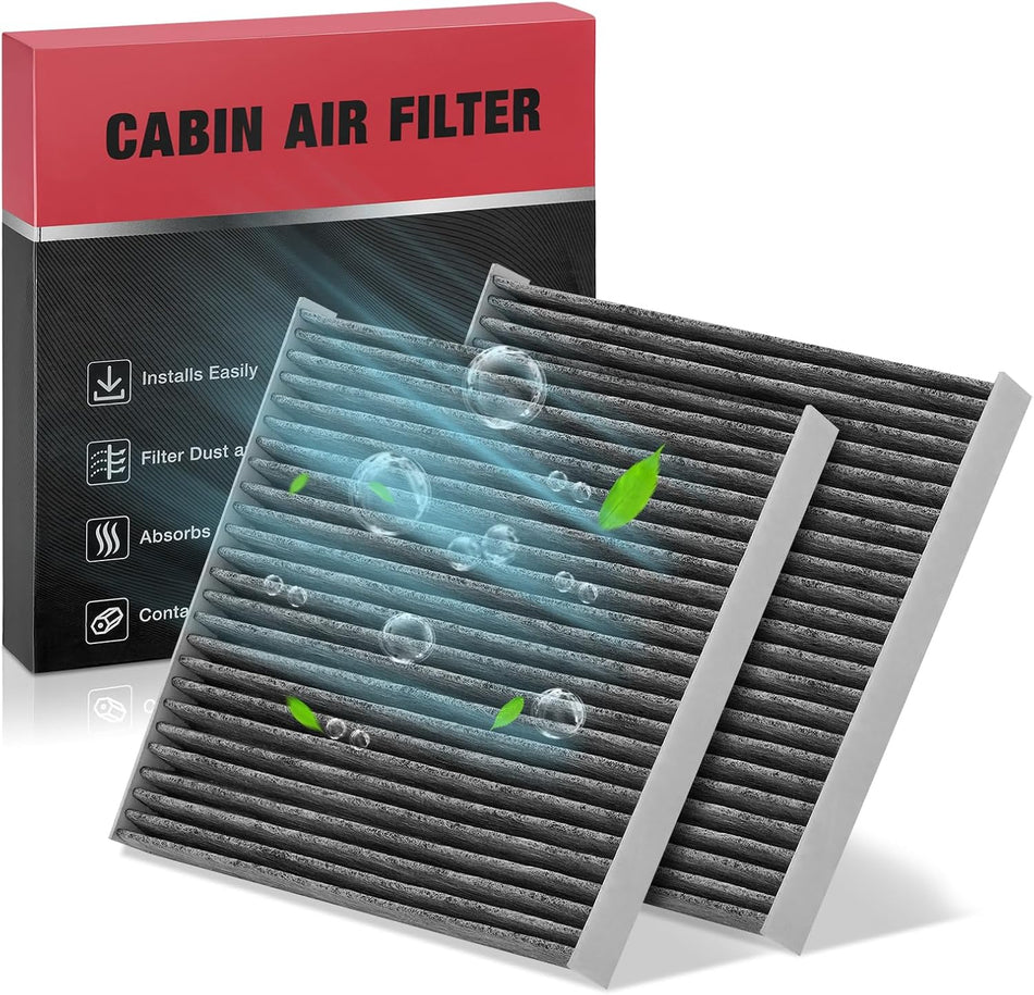 BDFHYK 2 Pack Cabin Air Filters with Activated Carbon Compatible with Toyota Corolla/Matrix 2002-2008, Replace# CF10133