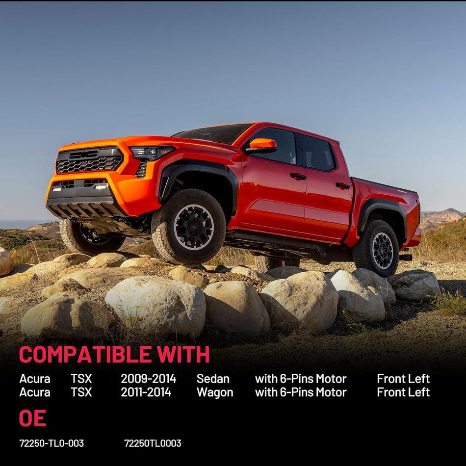 BDFHYK 72250TL0003 Power Window Regulator with Motor Front Left Compatible with Acura TSX 2009-2014