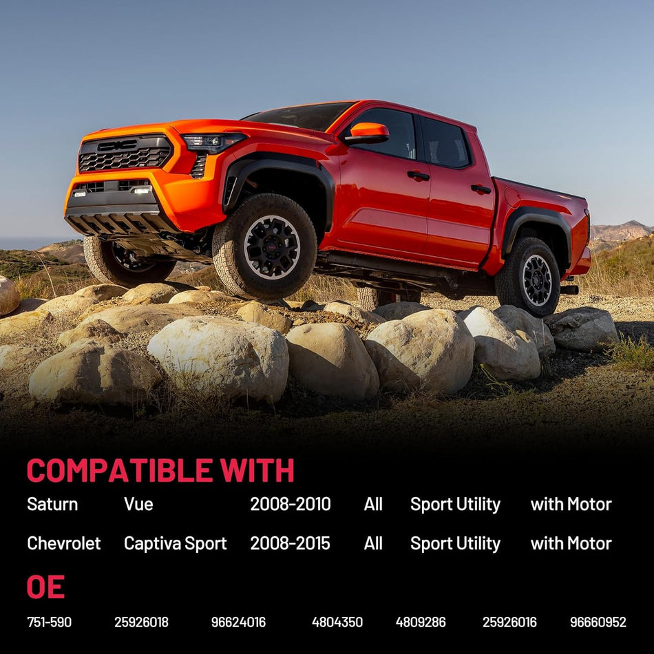 751-590 Power Window Regulator with Motor Front Left Compatible with Saturn Vue 2008-2010, Chevrolet Captiva Sport 2008-2015