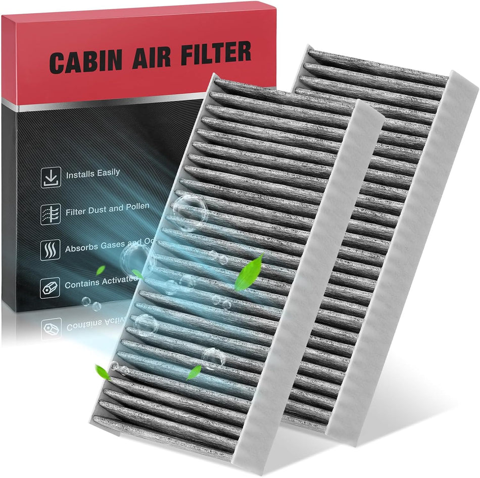 BDFHYK CF10135 Cabin Air Filters with Activated Carbon Compatible with Honda Element CR-V Civic, Compatible with Acura CSX RSX EL 1.7L 2.0L 2.4L, 2PCS