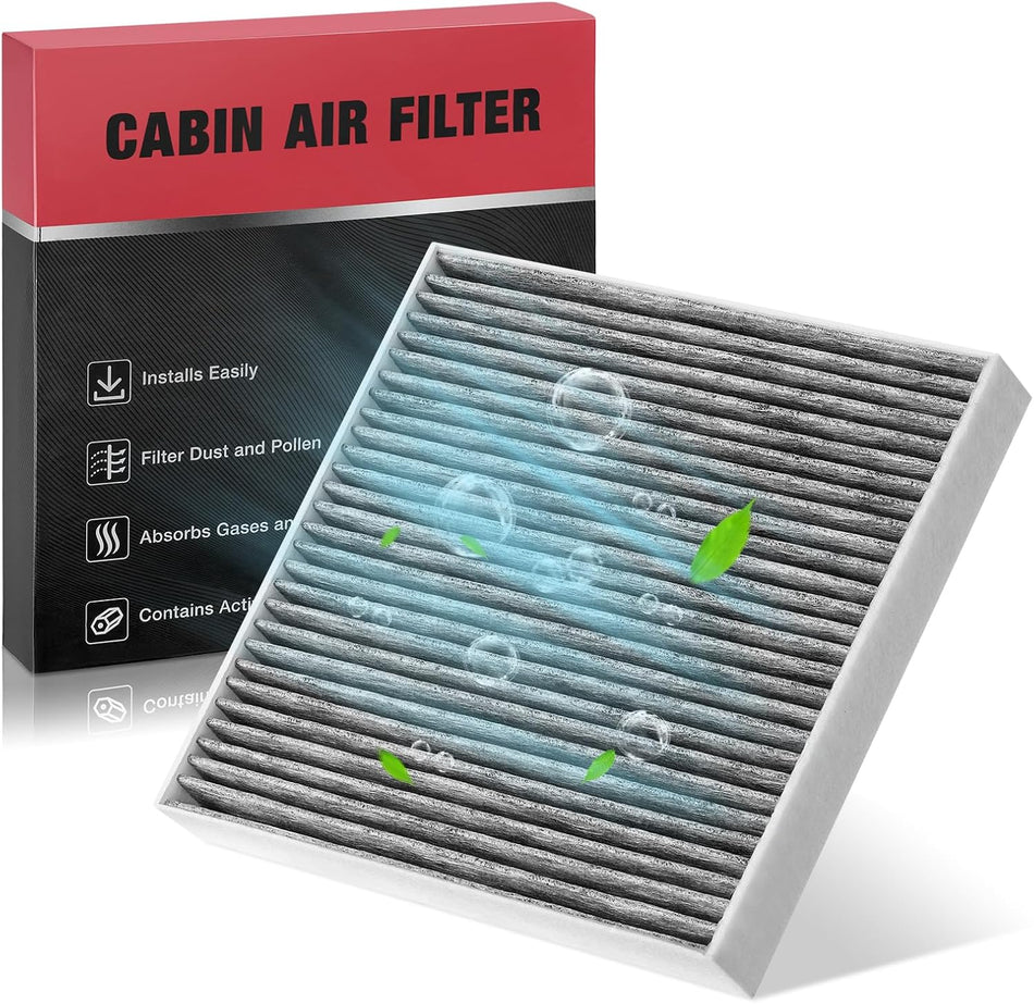 BDFHYK CF11809 Cabin Air Filter with Activated Carbon Compatible with Chevy Silverado 1500 2500 3500 4500 5500 6500HD Suburban Tahoe, Compatible with GMC Yukon XL Sierra 1500 2500 3500HD