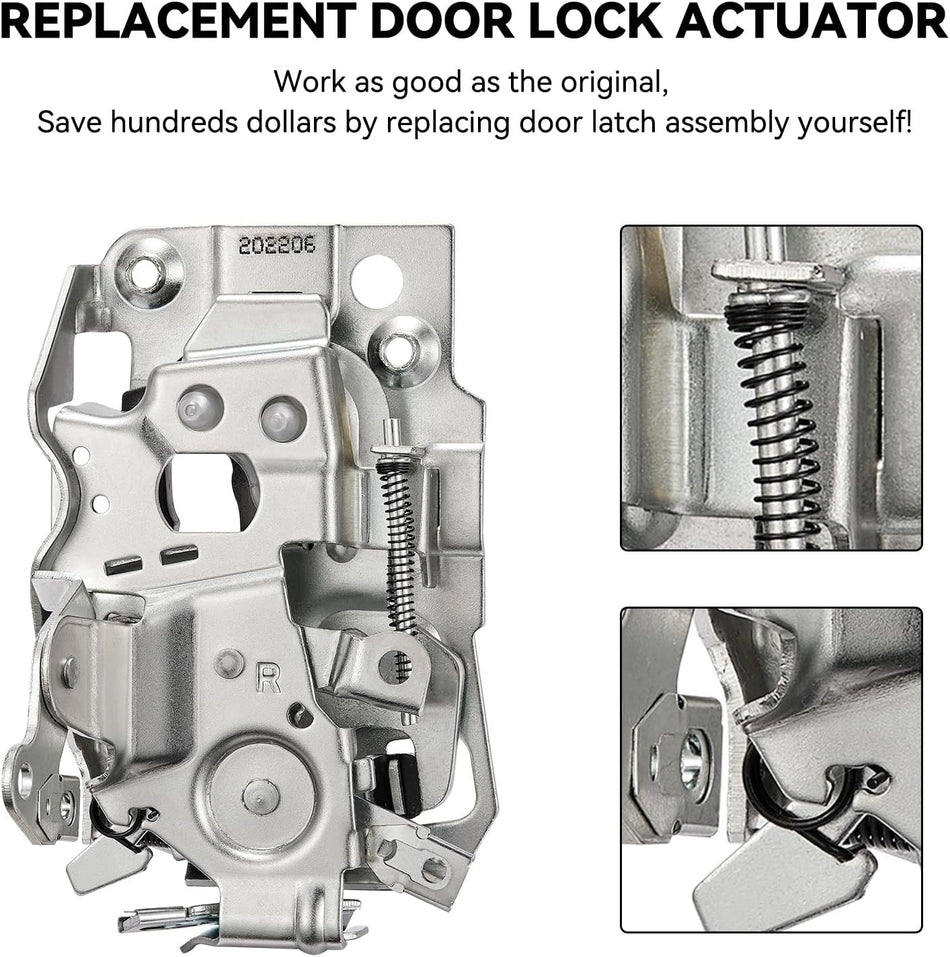 Door Lock Latch Assembly Front Right Passenger Side 940-103 16631626 Compatible with Chevrolet Chevy GMC C1500 C2500 C3500 K1500 K2500 K3500 S10 Safari Yukon Truck Pickup Suburban Kodiak