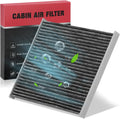 BDFHYK Cabin Air Filter with Activated Carbon for Chrysler 200 2015-2017, Jeep Cherokee 2014-2018, CF12000