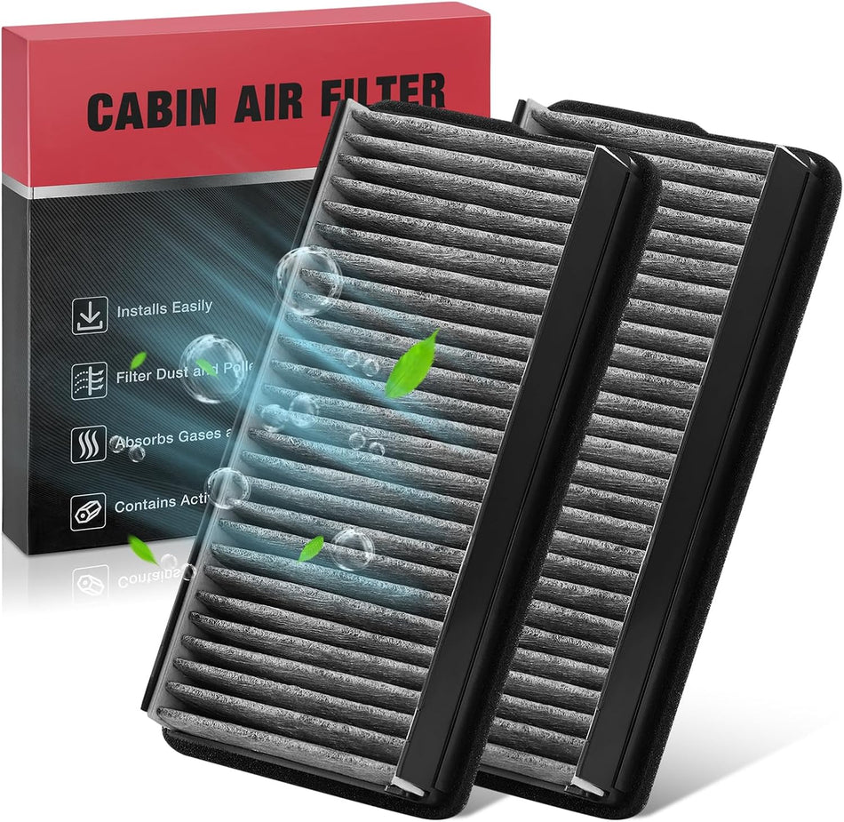 BDFHYK 2PC CF10136 Cabin Air Filters with Activated Carbon Compatible with Chevy 2005-2009 Uplander, 2001-2005 Venture, Compatible with Buick 2002-2007 Rendezvous, 2005-2007 Terraza