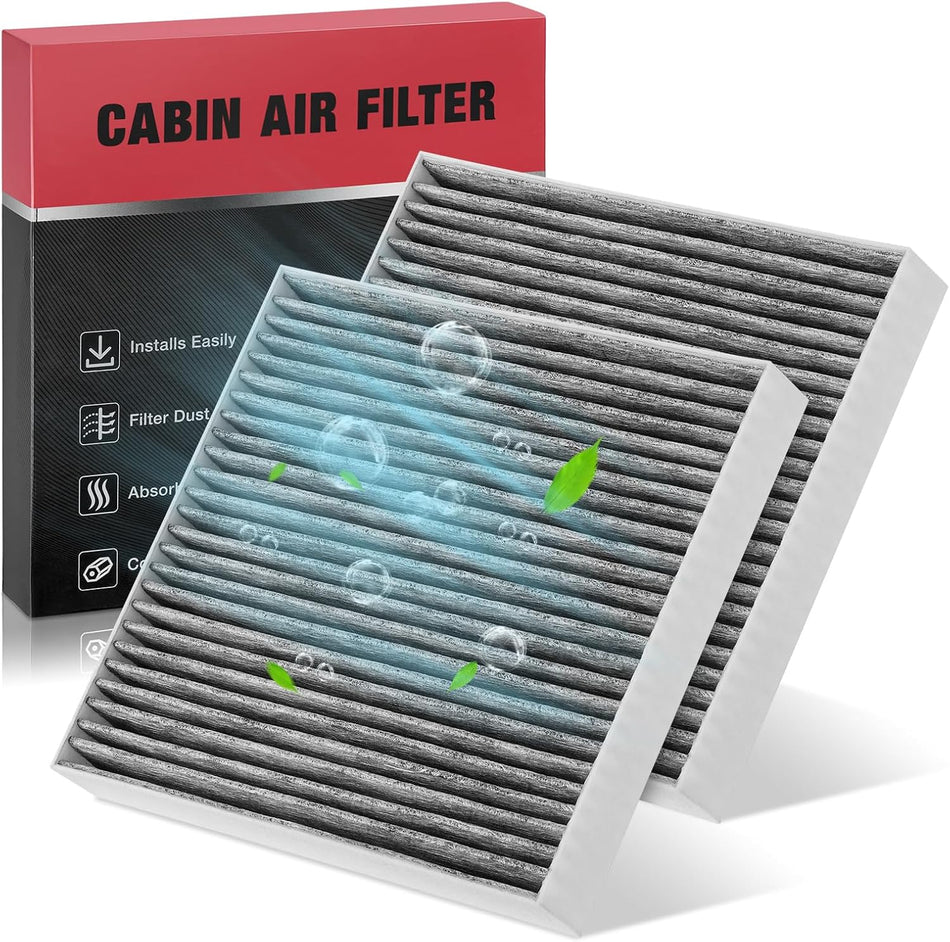 BDFHYK 2PCS PC99594P Cabin Air Filters with Activated Carbon Compatible with Hyundai 2021-2023 Elantra/Santa Fe, 2020 Sonata, 2022-2023 Tucson, Compatible with Kia 2021-2023 K5/ Sorento