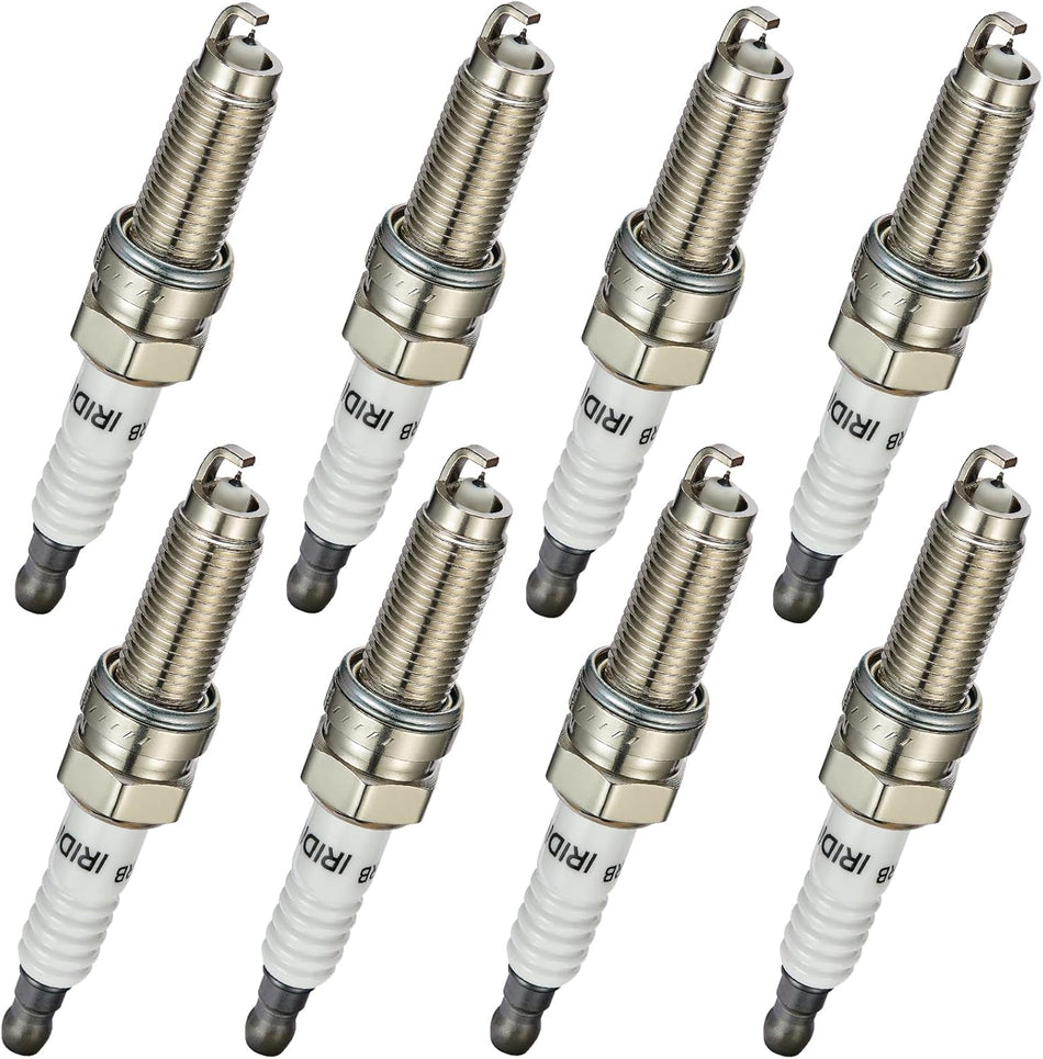 BDFHYK XP5701 Iridium Spark Plugs Compatible with Honda MDX RDX Civic HR-V Odyssey Passport Pilot Ridgeline Grand Cherokee Wrangler M3 M5 M6 2.3L 3.5L 4.0L L4 V6 V8 Set of 8
