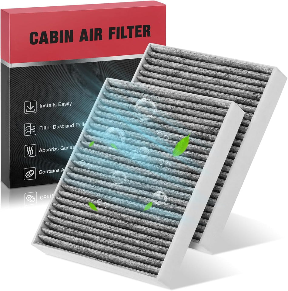 BDFHYK 2PC CF12157 Cabin Air Filter with Activated Carbon Compatible with Toyota 2019-2022 Avalon/ 2018-2022 Camry/ 2020-2022 Highlander, Compatible with Lexus ES250 ES350 RX350 RX350L RX450h