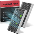BDFHYK 2PC Cabin Air Filters with Activated Carbon for BMW 528i/535i/550i/650i/M5/M6 525i/530i/545i, CF Noted