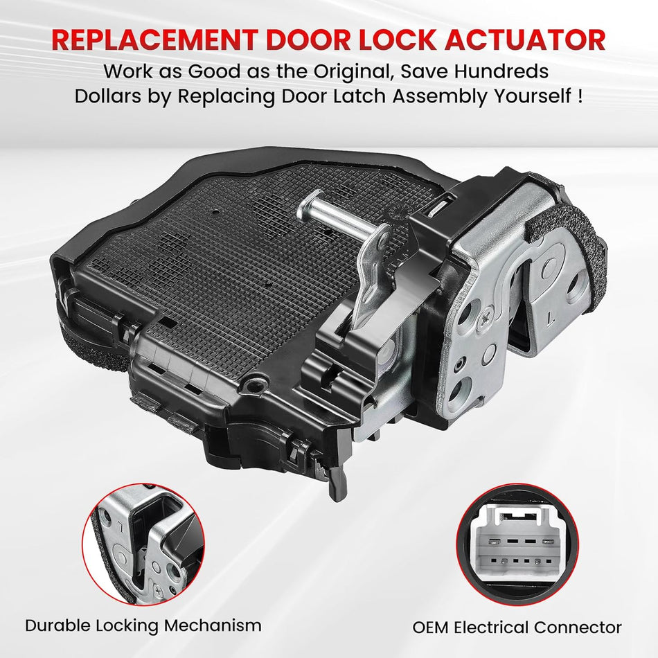 SYRAEL Power Door Lock Actuator 931-405 Rear Left Compatible with Toyota Camry Corolla 4Runner Highlander Prius C V RAV4 Venza,Compatible with Lexus ES300h GS F Turbo GS200t GS350 GS450h GX460