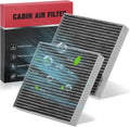 BDFHYK 2PC Cabin Air Filters with Activated Carbon for Hyundai Kona 2018-2022, Venue 2020-2022, Tucson 2016-2021, Kia Seltos/Soul/Sportage 2017-2022