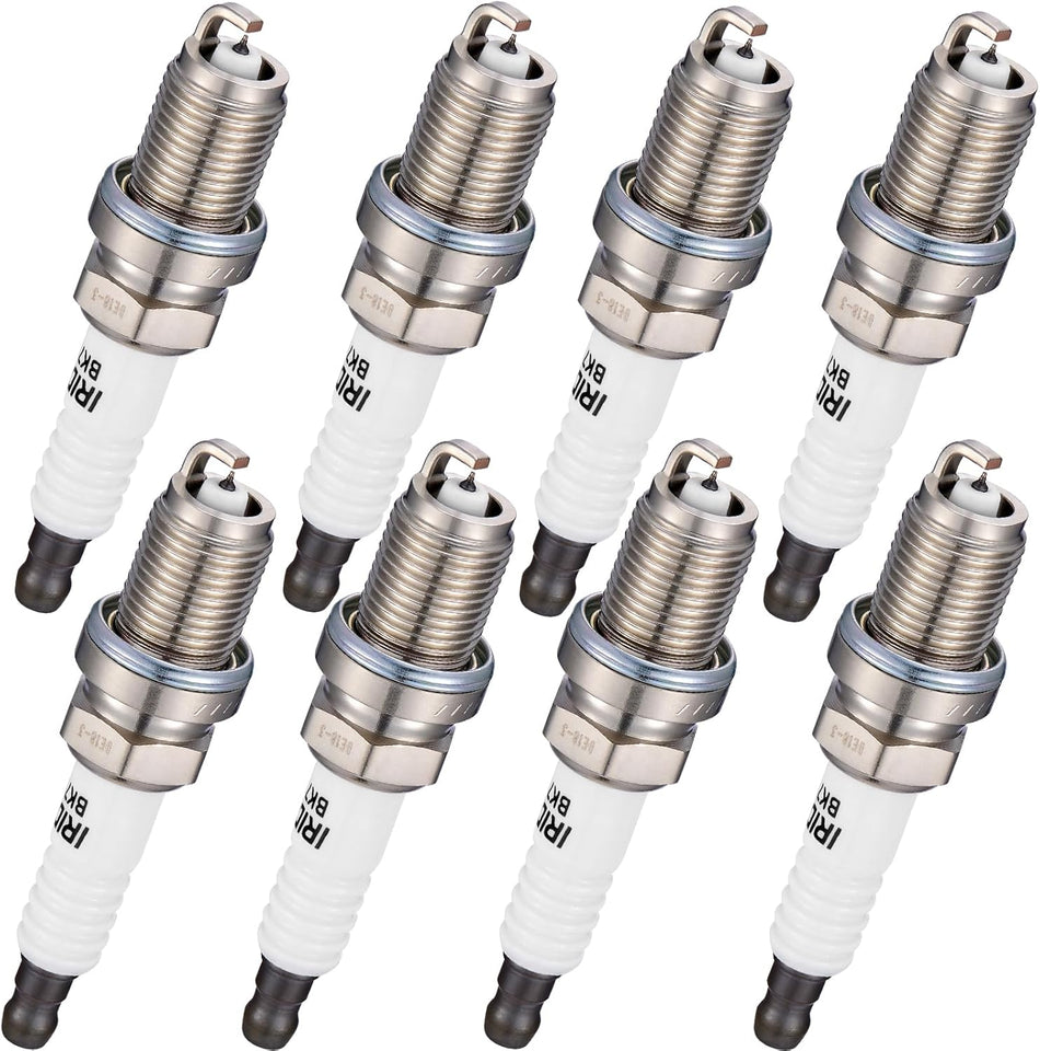 BDFHYK 2667 Iridium Spark Plugs Compatible with Porsche Cayenne Boxster 911,Compatible with Audi A3 A4 A5 VW CC Jetta Passat,Cruze Sonic Trax,Alpina B7,Encore 2.0L 3.0L 4.2L L4 H6 V8 Set of 8