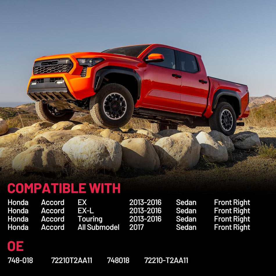 748-018 Power Window Regulator with Motor Front Right Compatible with Honda Accord EX EX-L Touring 2013-2016,  Accord All Submodel 2017