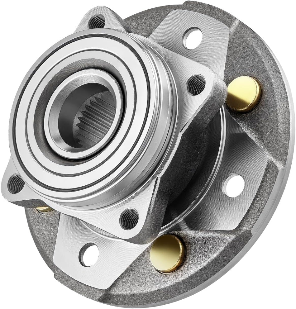 BDFHYK 513098 Front Wheel Bearing and Hub Assembly 4 Lugs Compatible with Acura CL 1997-1999, Compatible with Honda Accord 1990-1997 Non-ABS