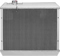 3-Row Radiator with Cap for Chevy C10 C20 C30 K10 K20 K30 1975-1986, Suburban Blazer GMC Jimmy, Replace CU716, 56mm Core BDFHYK