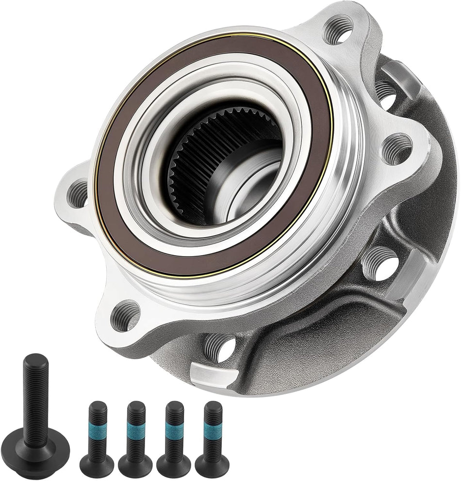 BDFHYK 513301 Front/Rear Wheel Bearing and Hub Assembly 5 Lugs Compatible with Audi A4 A5 A6 A7 A8 Quattro allroad Q5 RS5 RS7 S4 S5 S6 S7 S8 SQ5 2008-2018, Replaces BR930817