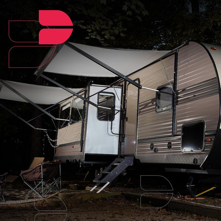 Universal gas spring installation reference for RV doors and access panels