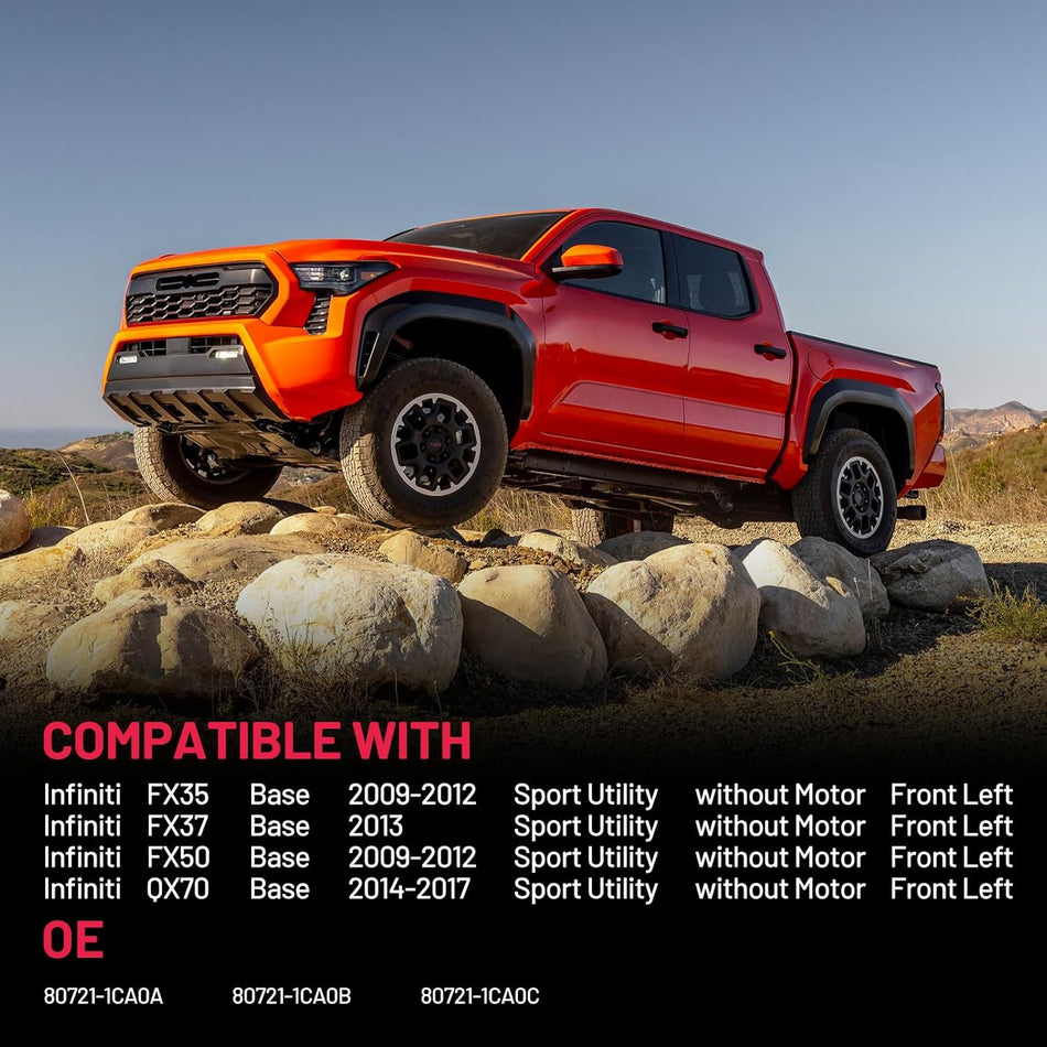 Infiniti FX35 FX50 Base Front Left Window Regulator – BDFHYK Power Window Regulator (80721-1CA0A) 2009-2012