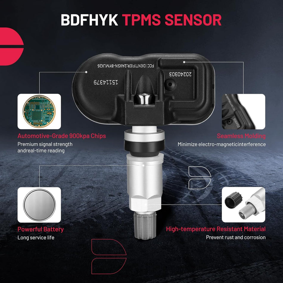 BDFHYK 315MHz TPMS Sensor for Chevy, GMC, Cadillac - OE15114379 15122618 8151226180