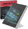 BDFHYK Cabin Air Filter with Activated Carbon for VW Beetle 1998-2010, Golf/Jetta/Passat 1993-2006, Audi TT, CF Noted