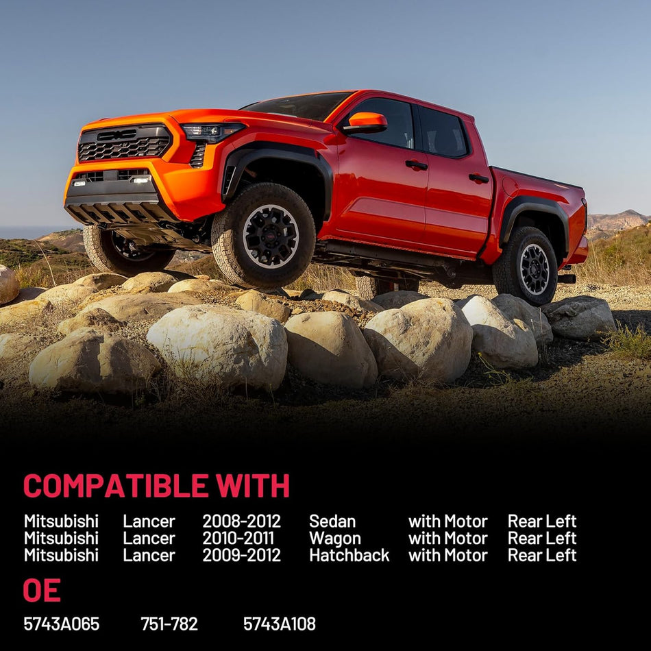 751-782 Power Window Regulator with Motor Rear Left Compatible with Mitsubishi Lancer 2008-2012