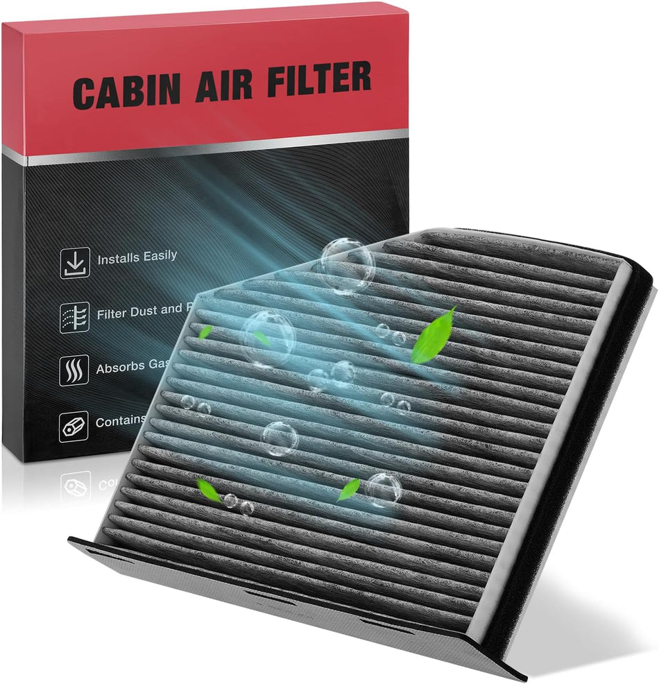 BDFHYK Cabin Air Filter with Activated Carbon Compatible with Volkswagen Passat, Passat CC, Beetle, Jetta, Jetta City, Eos, Golf, Golf R/City, Compatible with Audi Q3, Q3 Quattro, A3