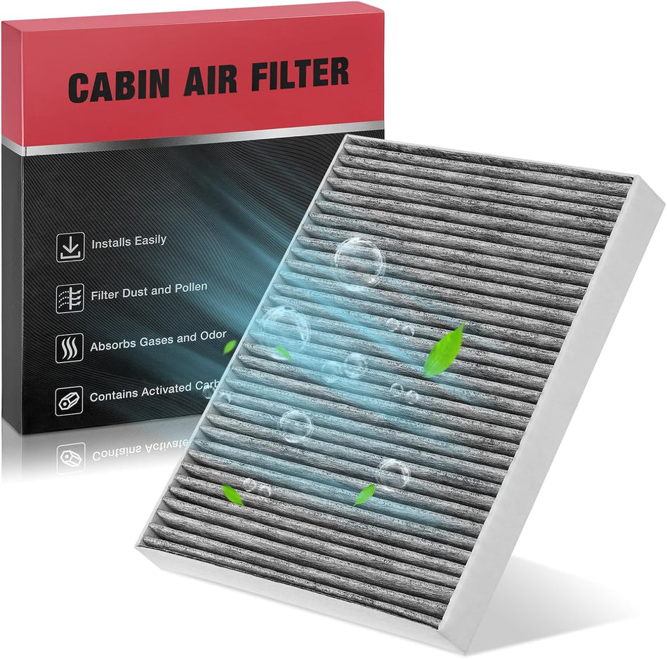 BDFHYK 1PC CF11902 Cabin Air Filter with Activated Carbon Compatible with Porsche 2003-2006 & 2008-2018 Cayenne, Compatible with Volkswagen 2004-2017 Touareg 3.0L 3.2L 3.6L 4.2L V6 V8