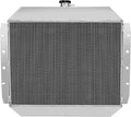 Radiator with Fan for Ford F-100 F-150 F-250 F-350 Bronco 1968-1979, Replace CU433, 3-Row 44mm Core BDFHYK