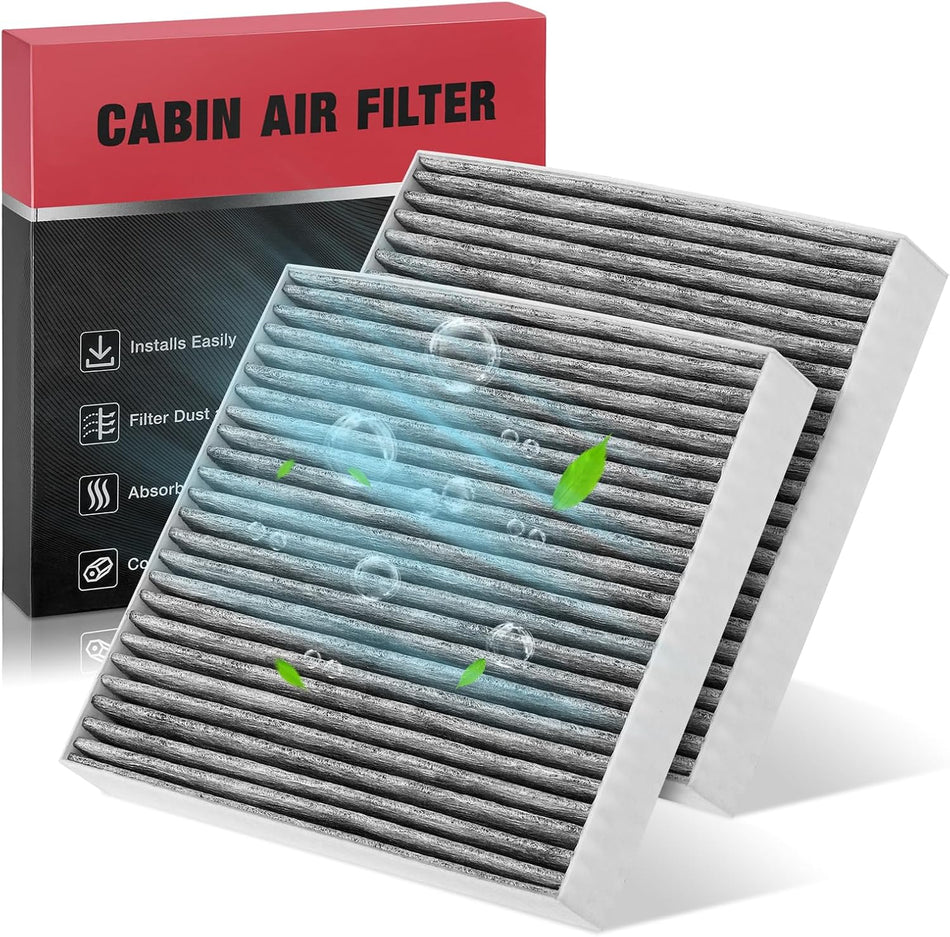 BDFHYK 2PC CF10285 Cabin Air Filters Compatible with Toyota 4Runner Sequoia Tundra Corolla Highlander Avalon Yaris Camry Venza Prius Matrix Sienna, Compatible with Lexus LX570 ES300h ES350 LS460