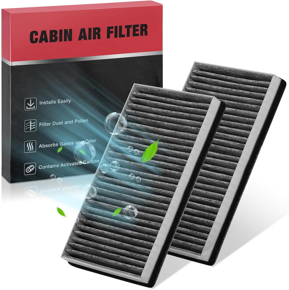 BDFHYK Cabin Air Filter with Activated Carbon Compatible with Chevy Avalanche 1500, Silverado 1500/2500/3500, Tahoe, Compatible with GMC Sierra 1500/2500/3500, Yukon, Yukon XL 1500, Replace# CF8791A