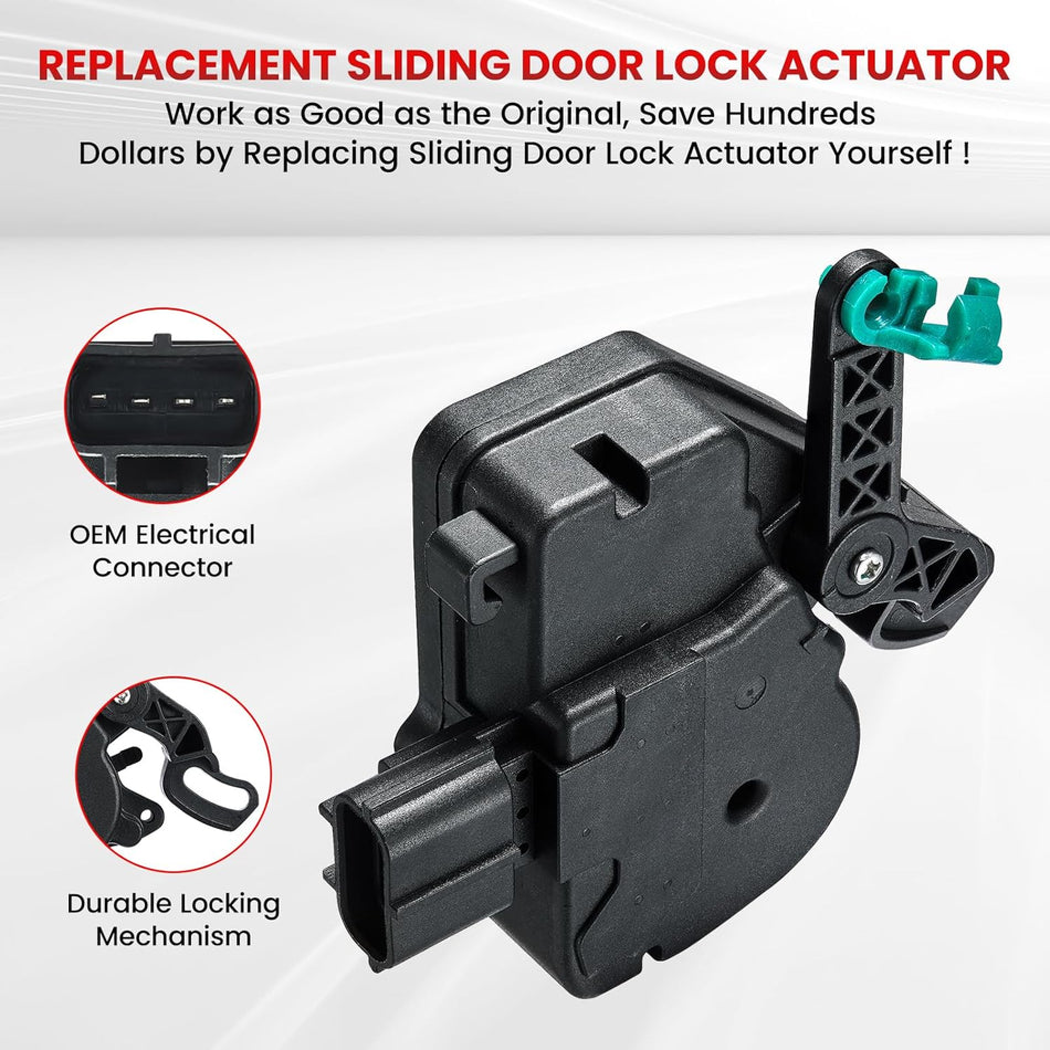 SYRAEL 746-259 Sliding Door Lock Actuator Left Right Side Compatible with Chrysler Town & Country Dodge Grand Caravan OE 5020678AA 4717960AA for 2008 2009 2010 2011 2012 2013 2014 2015 2016 2017 2018