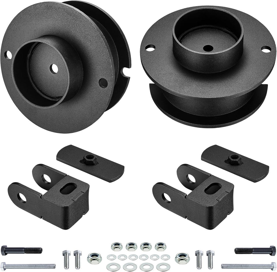 BDFHYK 3" Front Leveling Kit Compatible with Dodge Ram 2500 3500, Strut Spacer Shock Relocation Brackets Compatible with Dodge Ram 2500/3500 (4WD) 2014-2020