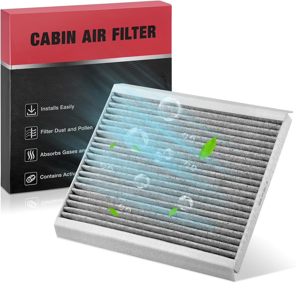 BDFHYK CF10728 Cabin Air Filter w/Activated Carbon Compatible with Hyundai 2008-2011 Accent, 07-16 Elantra, 13-14 Elantra Coupe, 13-17 Elantra GT, Compatible with Kia Forte, Forte5, Rondo, Forte Koup