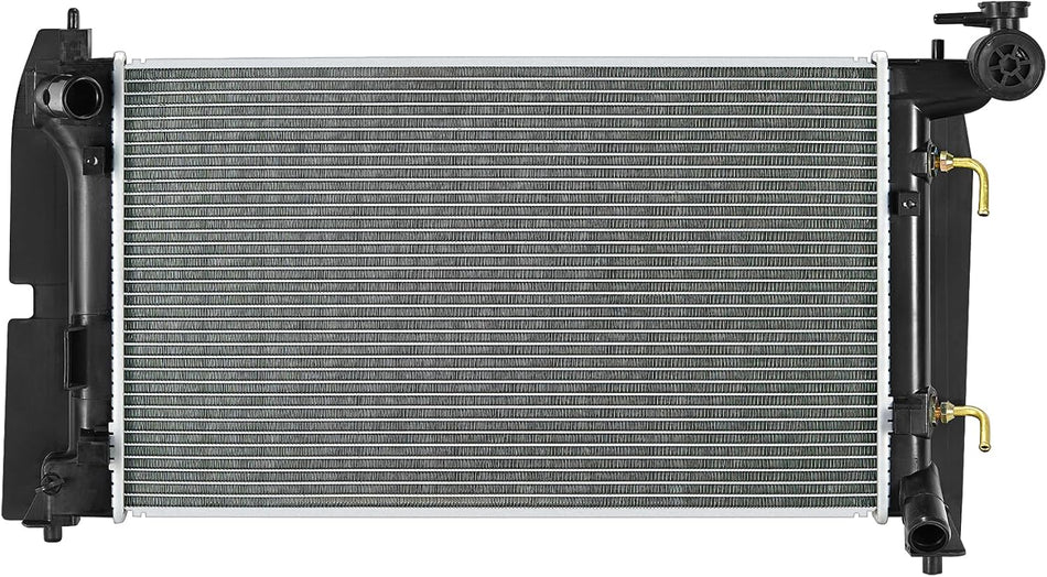 BDFHYK CU2428 Aluminum Radiator for Compatible with Toyota Corolla Matrix, Pontiac Vibe Full Aluminum Engine Coolant Radiator 1.8L L4 Replace 2428, 2432