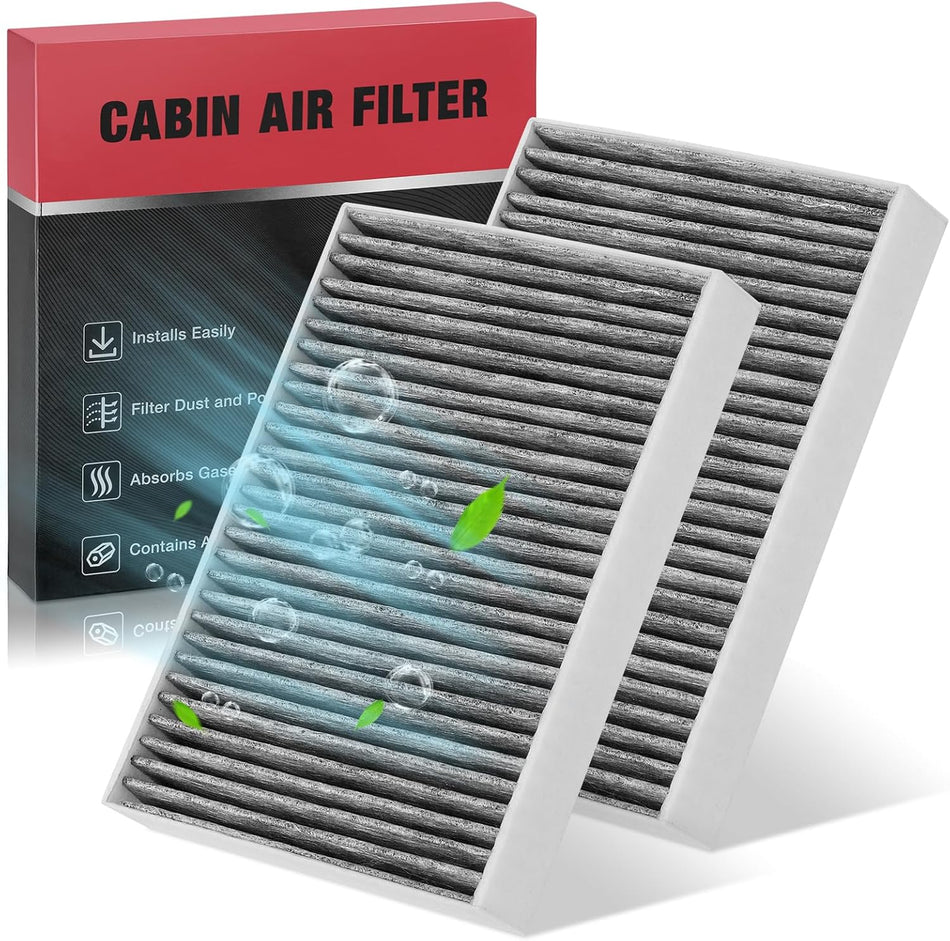 BDFHYK 2PC CAF99244 Cabin Air Filter with Activated Carbon Compatible with BMW X5, X6, X7, M5, M8, M8 Gran Coupe, 530e, 530i, 540i, 740i, 750i, 840i, 745e xDrive, 750i xDrive, Alpina B7, Alpina XB7