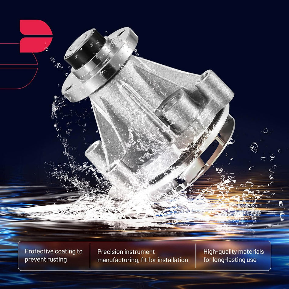 BDFHYK 43504 Automotive Water Pump Kit for 4.6L 5.4L 6.8L Engine Compatible with Ford F-150 F-250 F-350 F-450 Super Duty, Compatible with Lincoln Aviator Mark LT Navigator