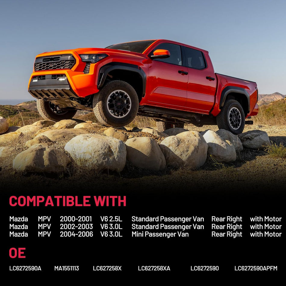 749-068 Power Window Regulator with Motor Rear Right Compatible with Mazda MPV 2000-2006