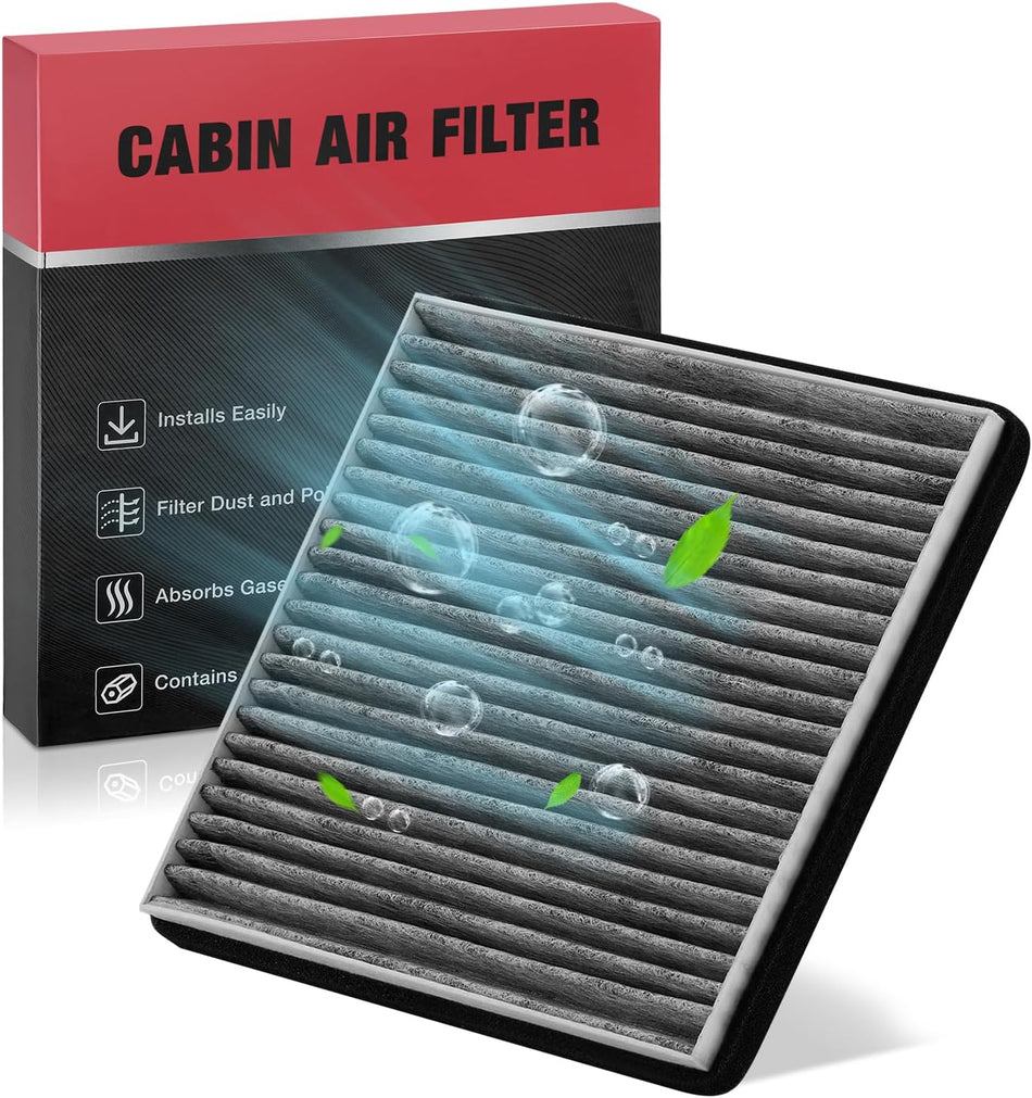 BDFHYK Cabin Air Filter with Activated Carbon Compatible with Cadillac CTS 2003-2013, STS 2005-2011, SRX 2004-2009, Replace# CF10371, 19130403, 25740404