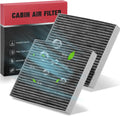 BDFHYK 2PC CF12058 Cabin Air Filters with Activated Carbon for Hyundai Accent 2018-2022, Elantra 2017-2020, Elantra GT 2018-2020, Kia Forte/Forte5/Rio 2019-2023
