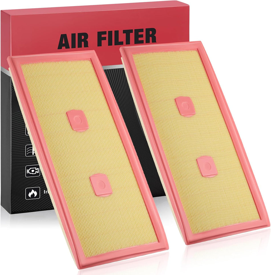 BDFHYK 2PC CA11439 Engine Air Filters Compatible with Mercedes-Benz 2013-2014 C300, 2012-2015 C350/ ML350, 2012-2013 & 2015-2016 E300, 2012-2016 E350/ SLK350, 2013-2015 E400/ GLK350, 2016-2018 GLE350