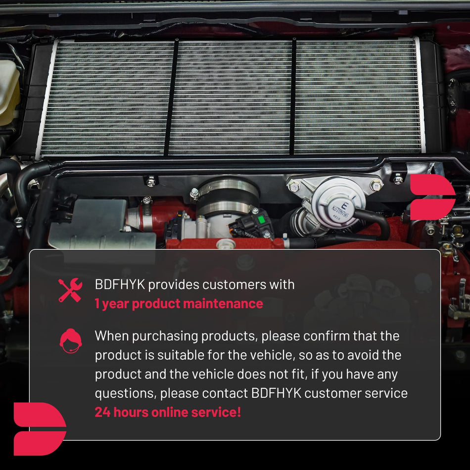 BDFHYK ?CU2827 Aluminum Radiator for Compatible with Chevrolet Impala, Monte Carlo,GMC Acadia Full Aluminum Engine Coolant Radiator 3.5L 3.6L 3.9L V6 Replace CU2827